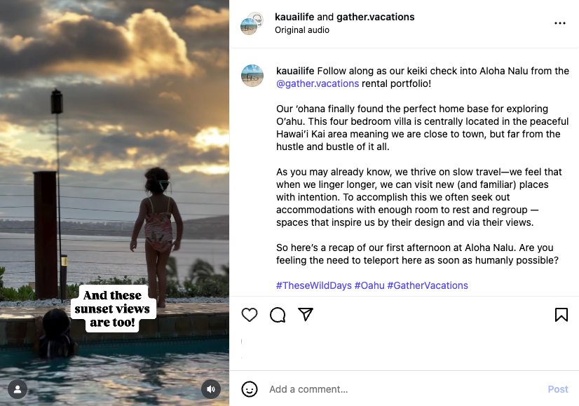 Gather + @Kauailife Insta